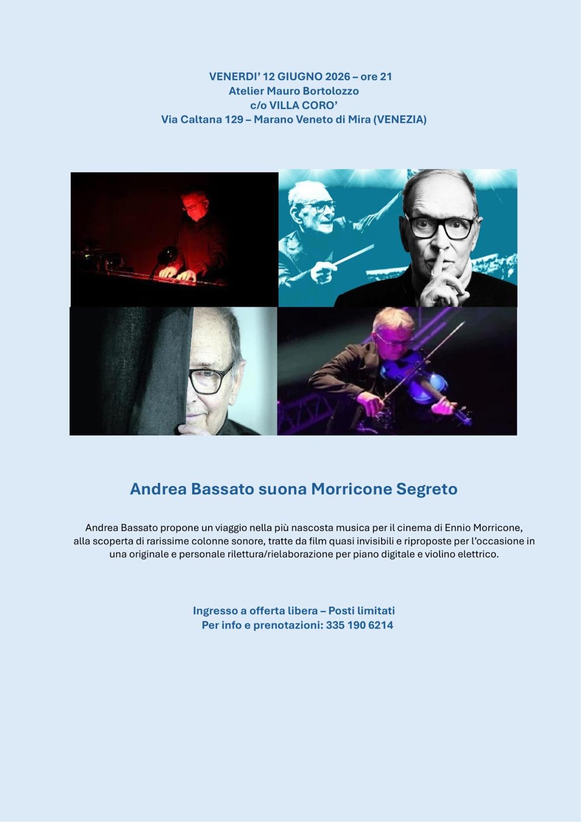 Andrea Bassato suona Morricone Segreto