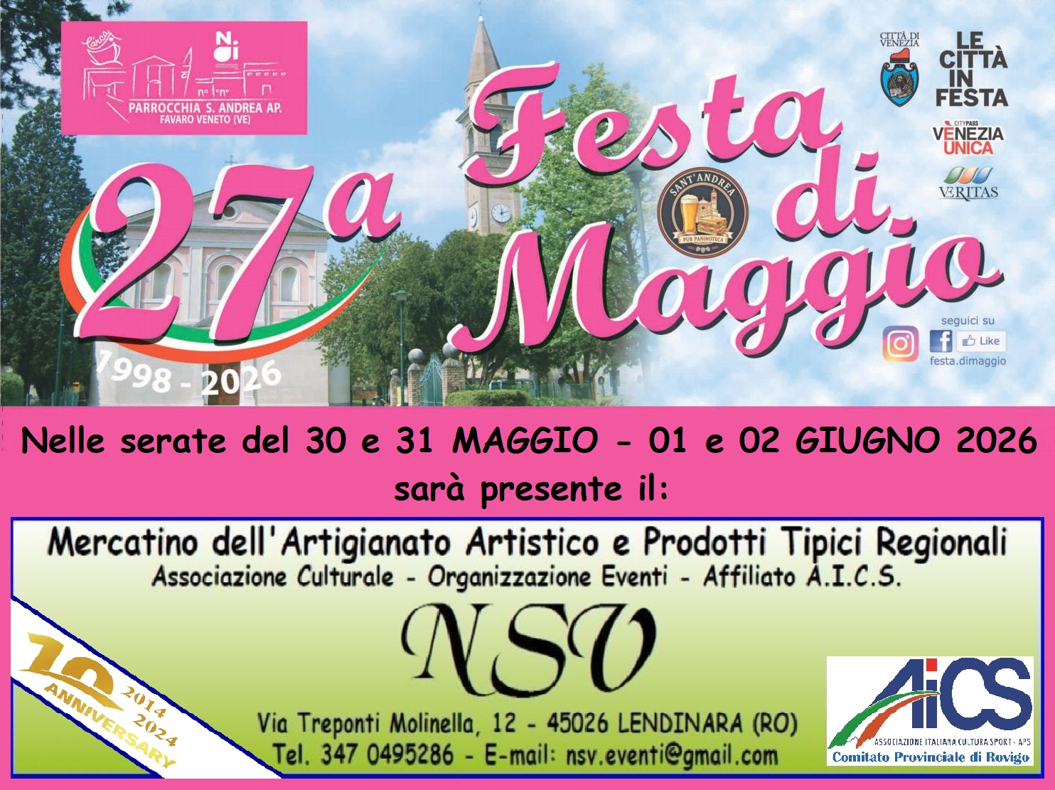 Mercatino della 27^ Festa di Maggio