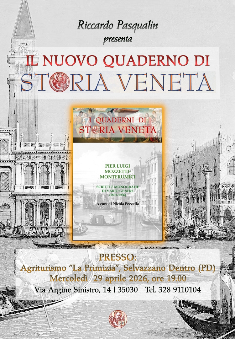 Presentazione del nuovo Quaderno di Storia Veneta