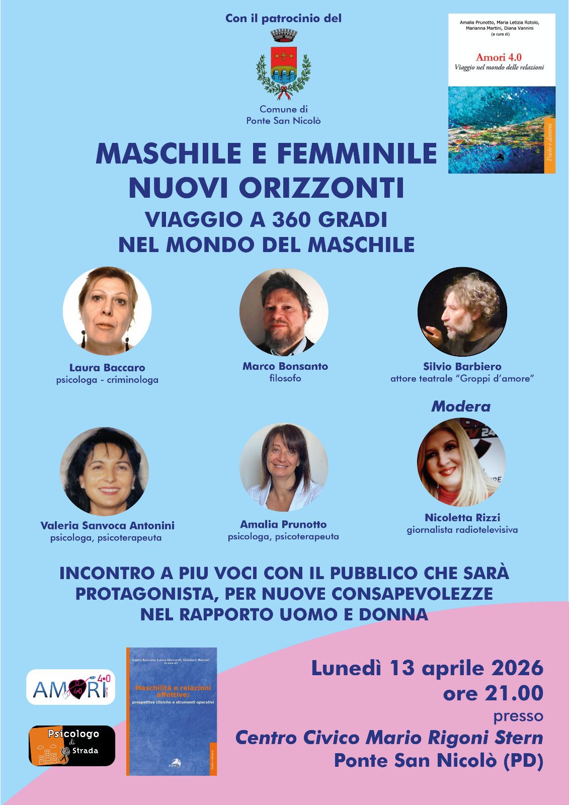 "Maschile e Femminile: Nuovi Orizzonti".  Un dialogo a più voci a Ponte San Nicolò (PD)